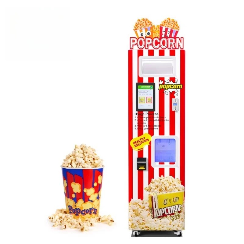 Popcorn Vending Machine - Customized New Automatic Popcorn Maker Vending