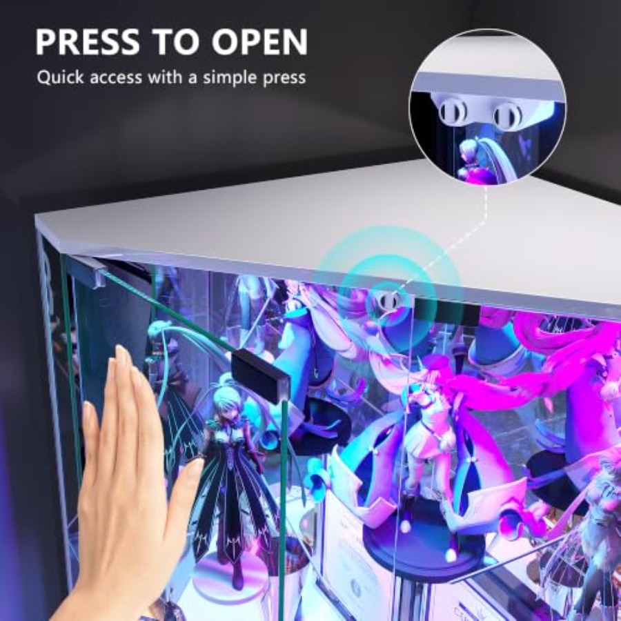64.7 Tall Corner Display Cabin - Glass Cabinet Display review and price