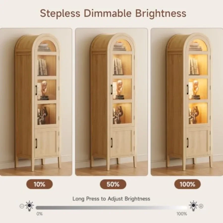 71 Narrow Arched Display Cabin - Glass Cabinet Display review and price
