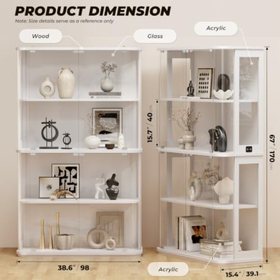 Rounded display cabinet for re - Glass Cabinet Display review and price