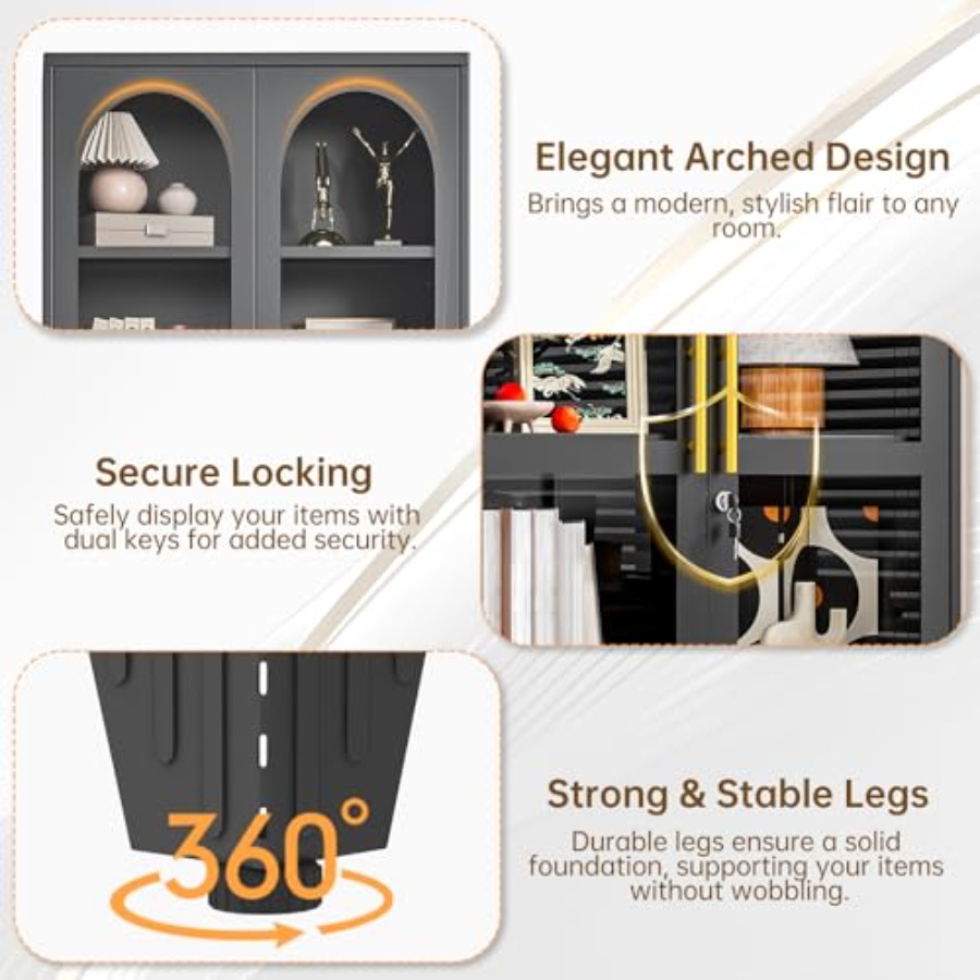 47 H Locking Display Cabinet f - Glass Cabinet Display review and price